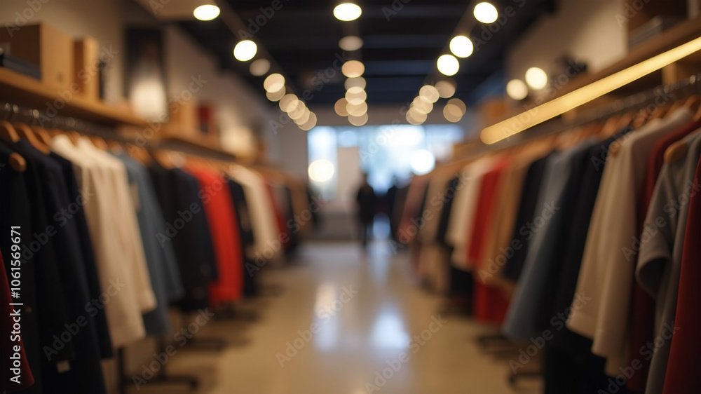 Fototapeta premium Blurred image of shopping mall and bokeh background. Business concept.