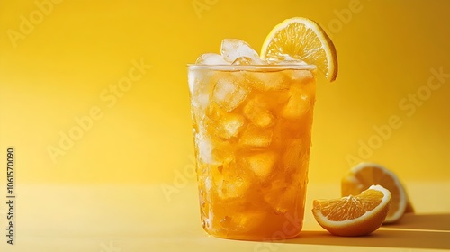 Refreshingly Chilled Ginger Tea Delight Professional Commercial Poster Photography