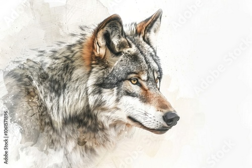 Wallpaper Mural Wolf animal mammal canine. Torontodigital.ca