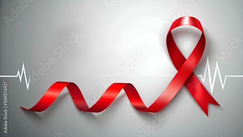 ribbon, red, symbol, design, background, gray, place, text, solidarity, fight, disease, world aids day, hiv, speed, awareness, december 1, world, day, virus, support, health, humanity, graphic, minima