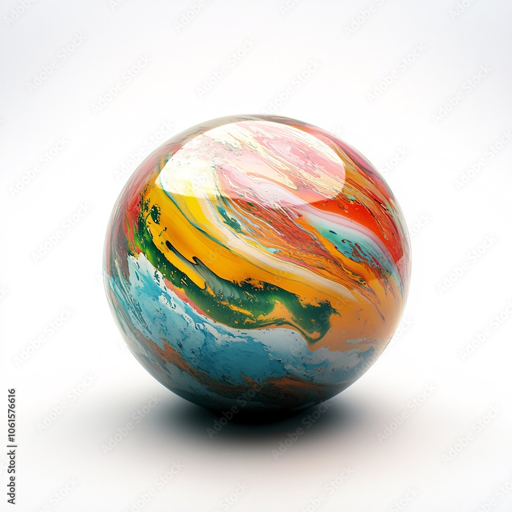 color ball, white background color ball, white background