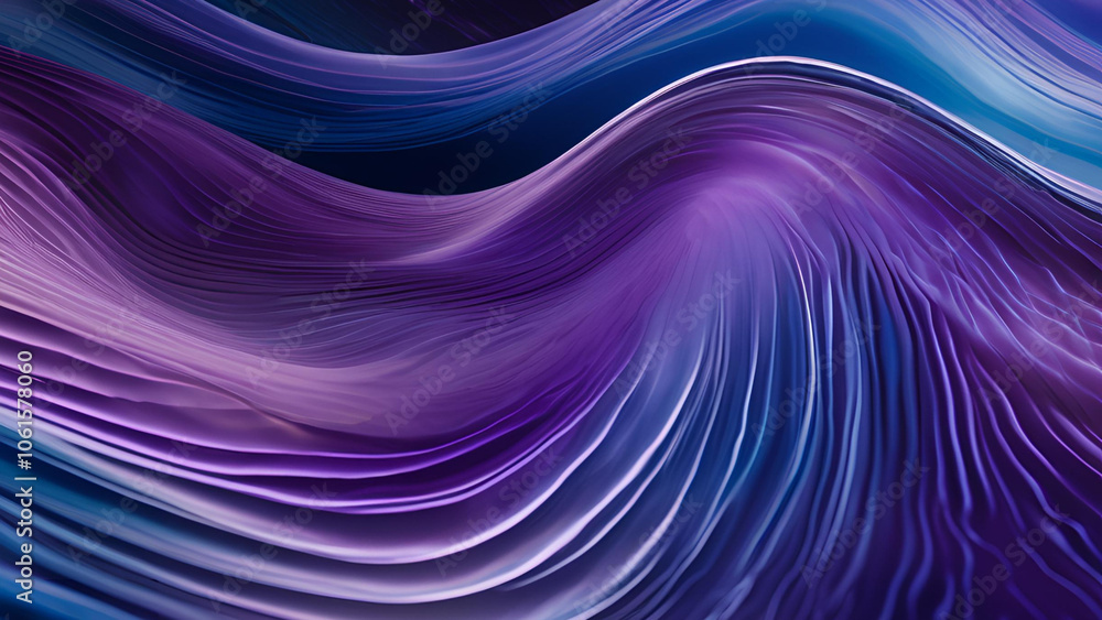 Abstract Purple and Blue Waves Abstract Purple and Blue Waves