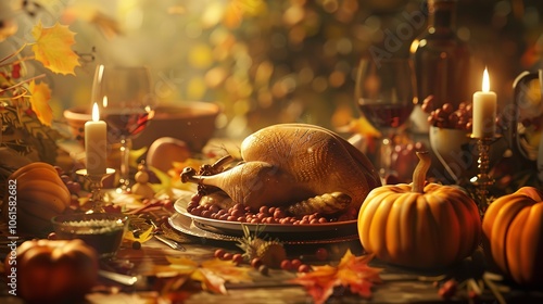 Wallpaper Mural Thanksgiving is coming soon 3D rendering with 8K realistic quality Torontodigital.ca