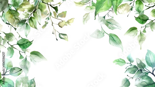 Wallpaper Mural Water color of sale banner and leaves and branches on thanksgiving Torontodigital.ca