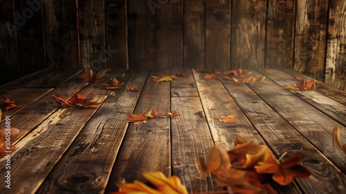 Wallpaper Mural Wooden table free space with thanksgiving Torontodigital.ca