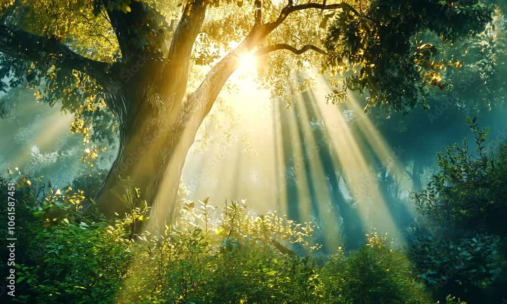 Sunlight Through the Trees Sunlight Through the Trees