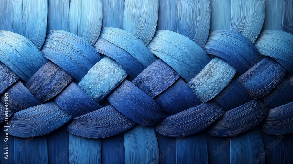 A textured pattern of braided blue strands, showcasing various shades of blue. A textured pattern of braided blue strands, showcasing various shades of blue.
