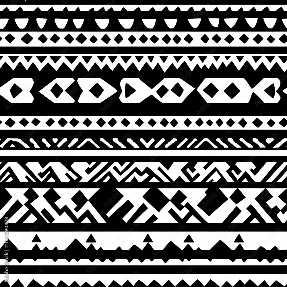 Tribal Aztec prints(Seamless Pattern and Tile image) Tribal Aztec prints(Seamless Pattern and Tile image)