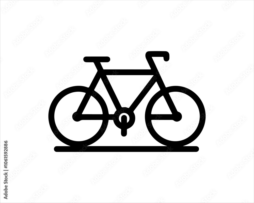 black bicycle isolated on white black bicycle isolated on white