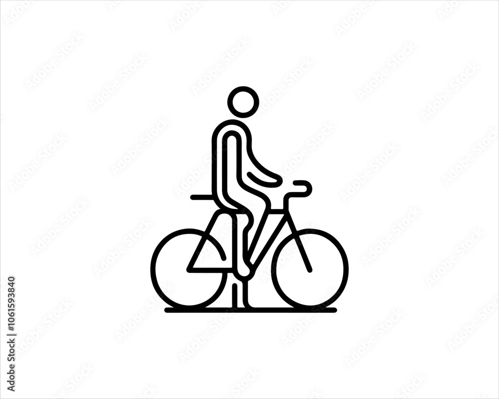 Fototapeta premium bicycle sign icon