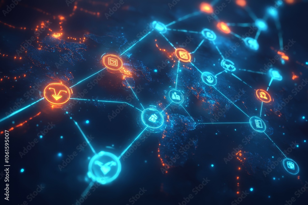Obraz premium The Global Donation Network, Digital Philanthropy and Crowdfunding