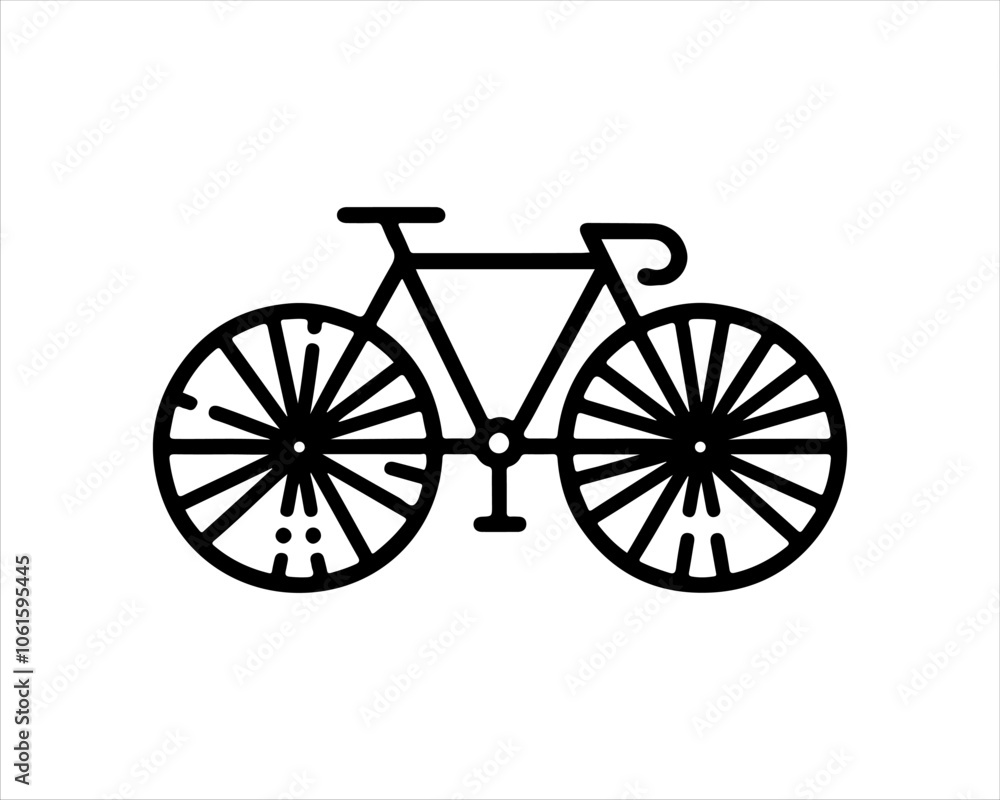 Fototapeta premium Bicycle Logo Design Icon Symbol Vector Template. 
