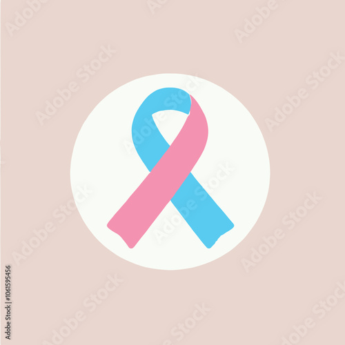 pink and blue ribbon symbolizing National Pregnancy and Infant Loss Awareness Month