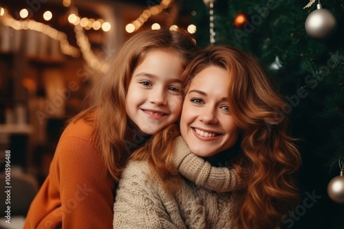 Christmas cheerful laughing portrait.