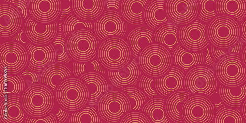 Japanese seamless pattern in oriental geometric traditional style. 3d festive ornament for lunar chinese new year decoration.