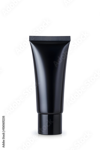 Makeup foundation, BB cream tube mockup isolated on white background 