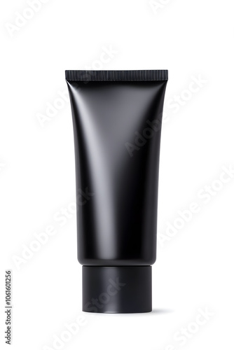 Makeup foundation, BB cream tube mockup isolated on white background 