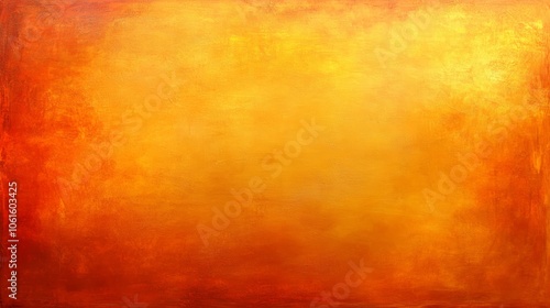 Vibrant red and yellow abstract painting, a captivating blend of color texture