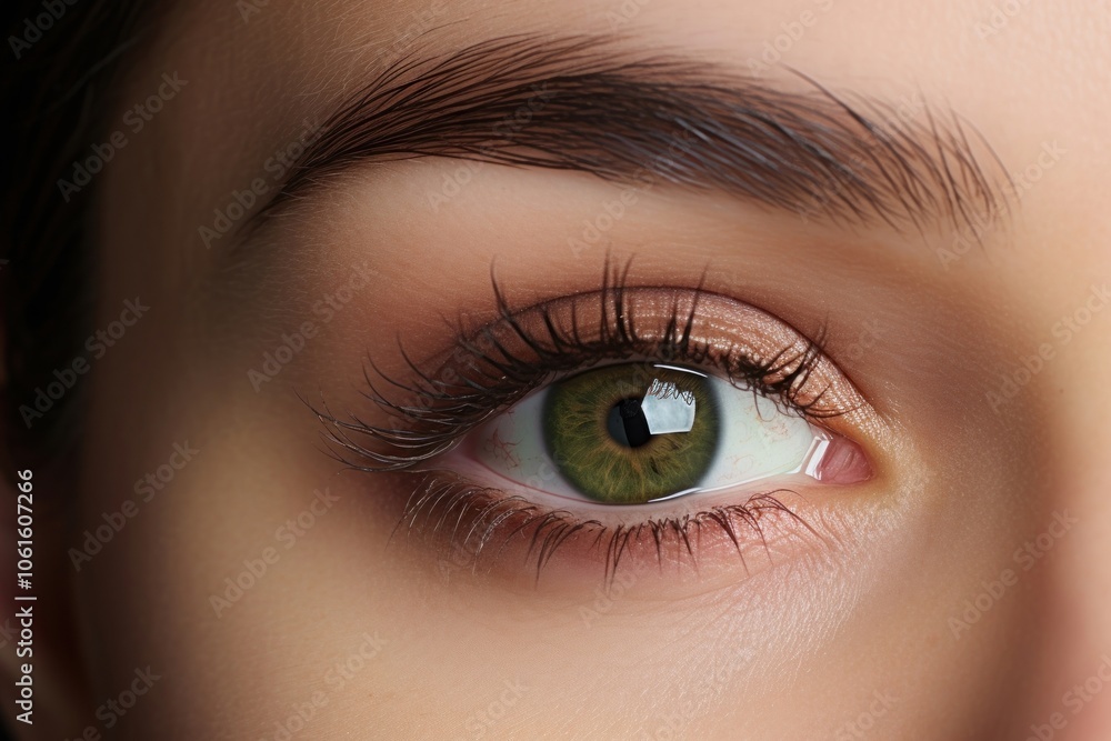 Obraz premium Eyebrow skin cosmetics forehead.