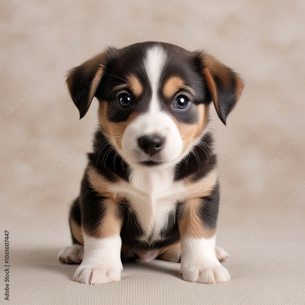 cute puppy looking portrait cute puppy looking portrait