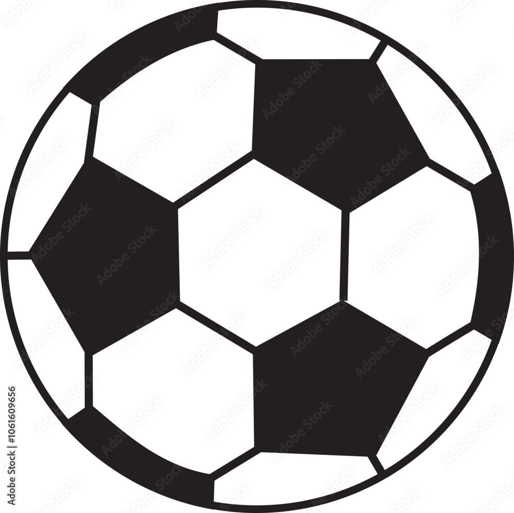 Illustration of a soccer ball icon Illustration of a soccer ball icon