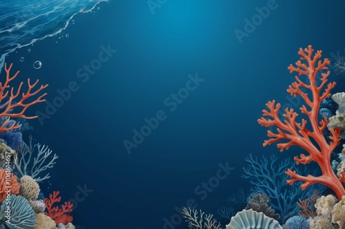 Coral under the sea photo