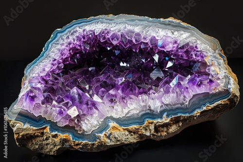 Obraz na płótnie Amethyst geode amethyst gemstone crystal.
