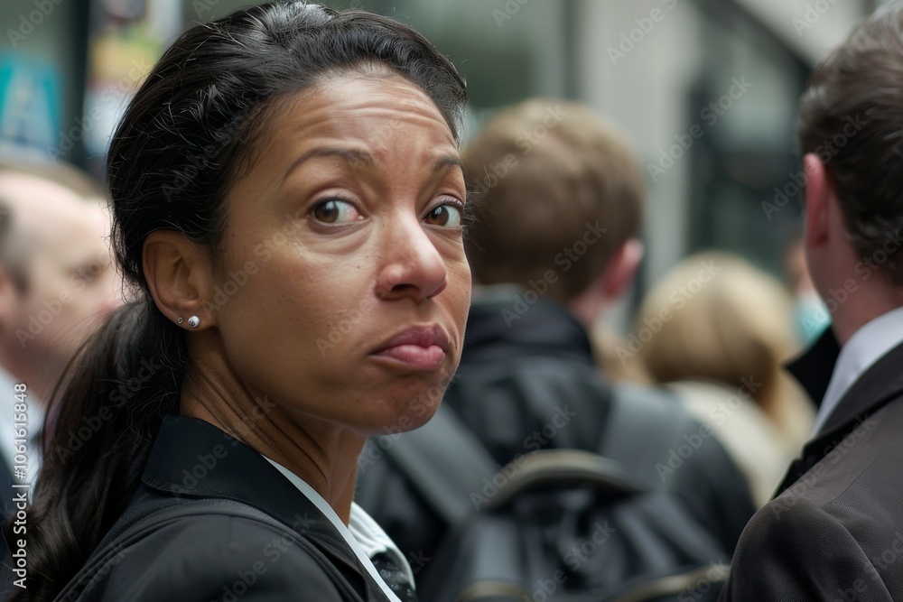 Portrait of a woman in a business suit looking at the camera Portrait of a woman in a business suit looking at the camera