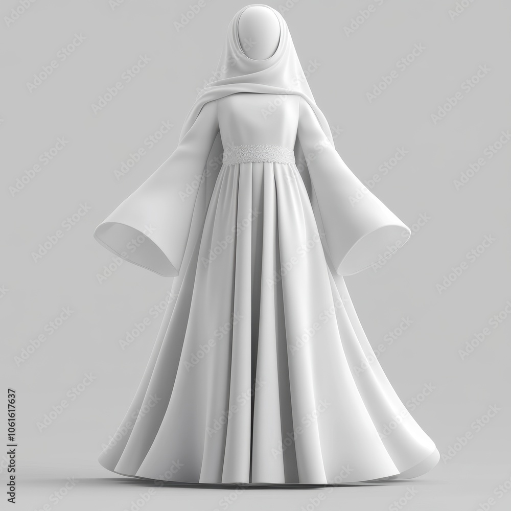 Ethereal Elegance: A Minimalist Portrait in White Ethereal Elegance: A Minimalist Portrait in White