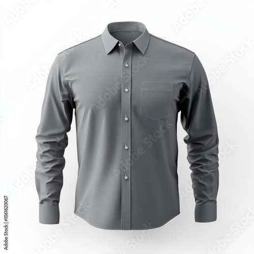 realistic high quality grey shirt mockup isolated 