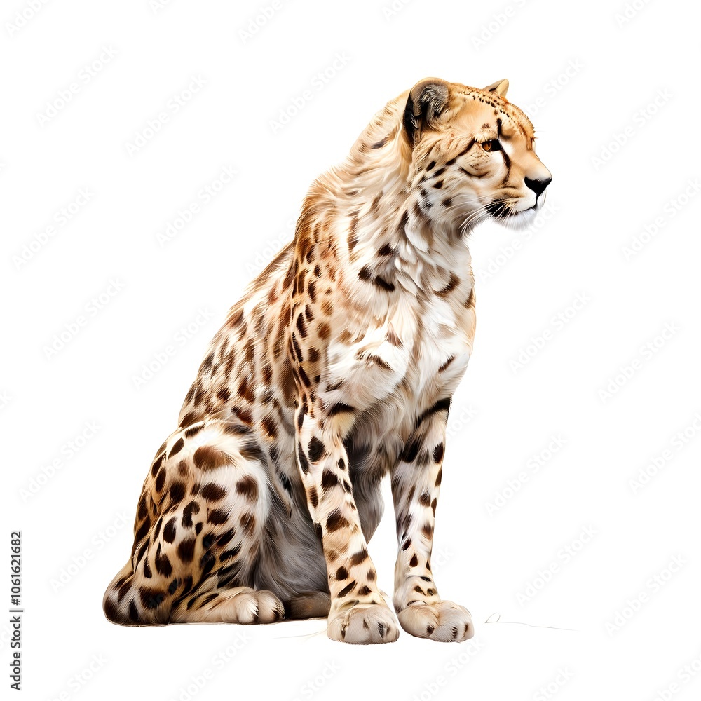 a beautiful animal concept design isolated on white background a beautiful animal concept design isolated on white background