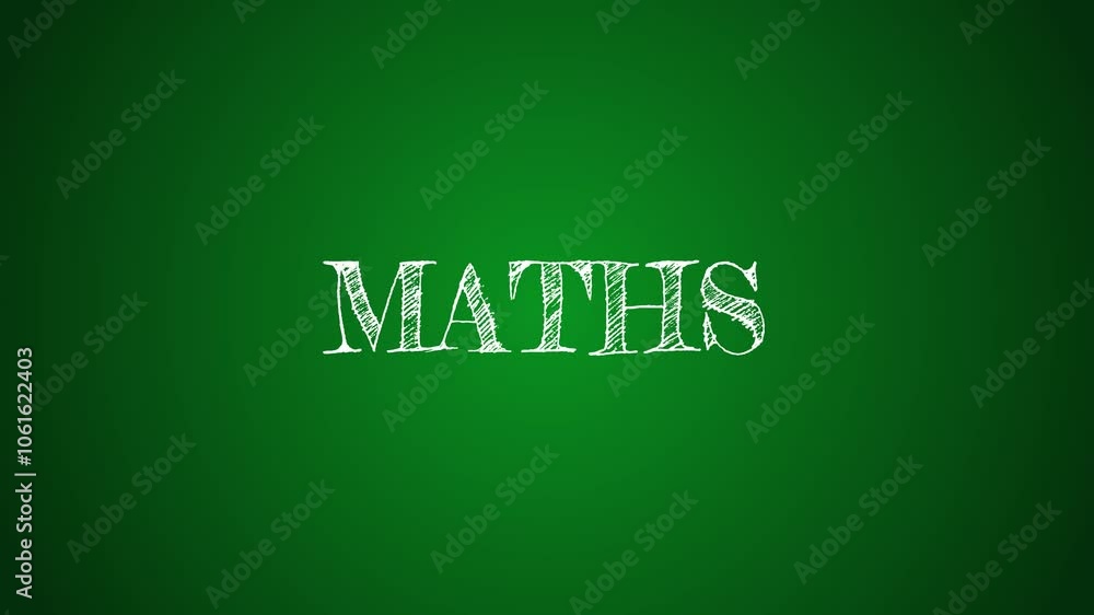 school subjects animated text subject schedule chalk text on blackboard 4k looping school subjects animated text subject schedule chalk text on blackboard 4k looping
