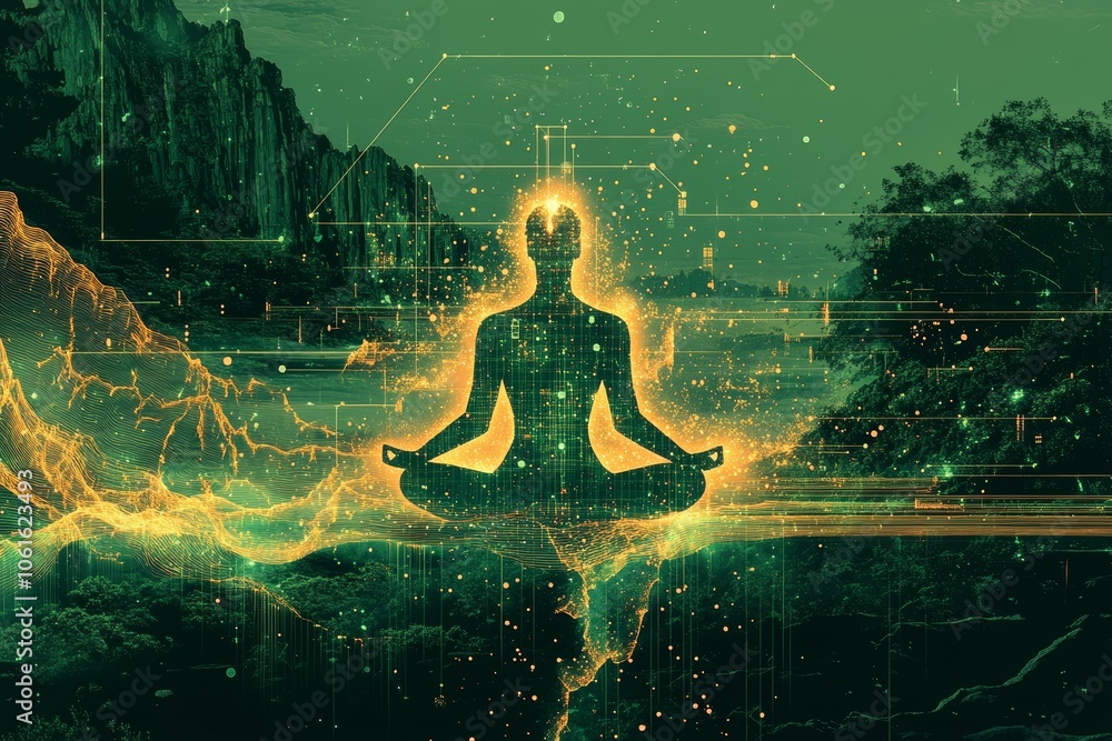 Obraz premium Unplugging the Mind, Digital Detox and Mental Health