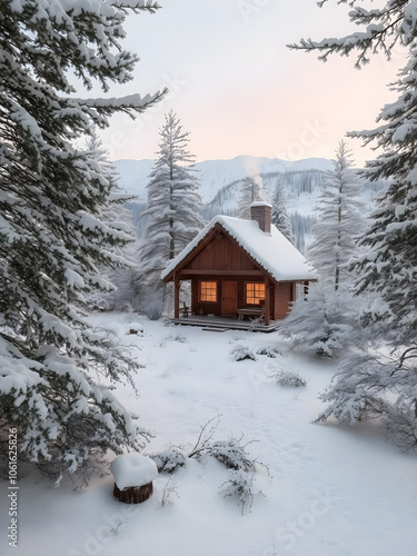 house in the mountains
