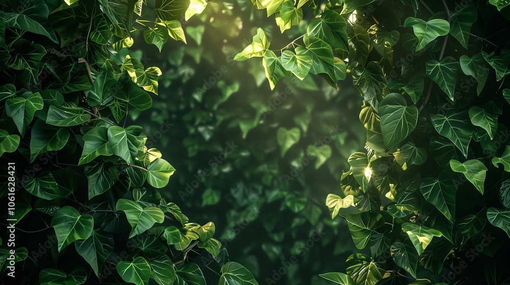 Obraz premium Jungle Vines Flowing on Transparent Background, 8K Realistic