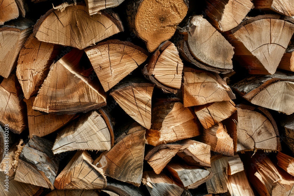 Photo of Big stack of chopped firewood outdoors. Background texture for backdrops or mapping Photo of Big stack of chopped firewood outdoors. Background texture for backdrops or mapping