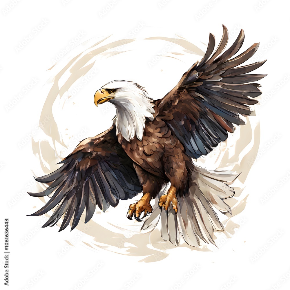 Obraz premium a beautiful animal concept design isolated on white background