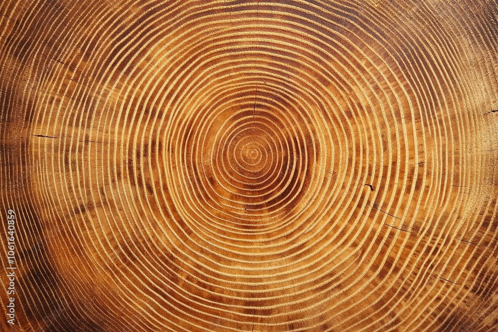 Smooth cross section brown tree stump slice with age rings cut fresh Background with wood grain texture. Close-up Smooth cross section brown tree stump slice with age rings cut fresh Background with wood grain texture. Close-up