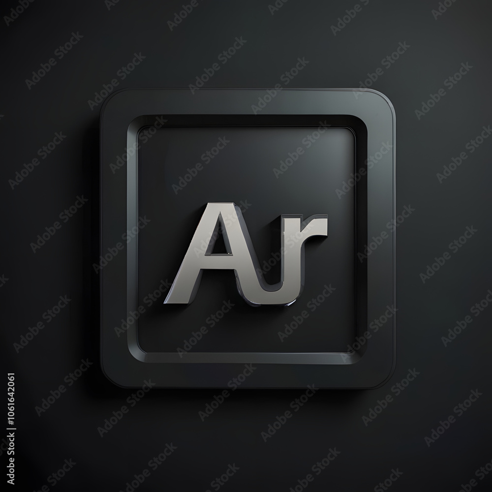 3d render of a icon on black background 3d render of a icon on black background