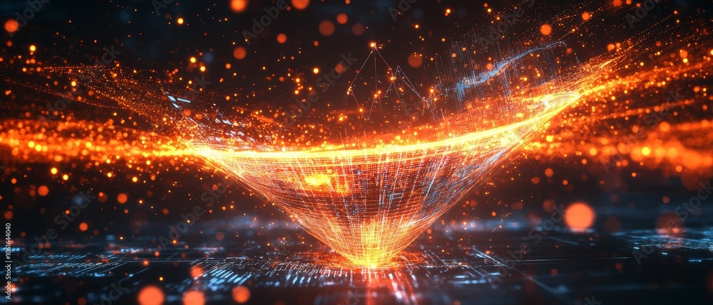 Fototapeta premium Data in Motion, Digital Marketing Analytics