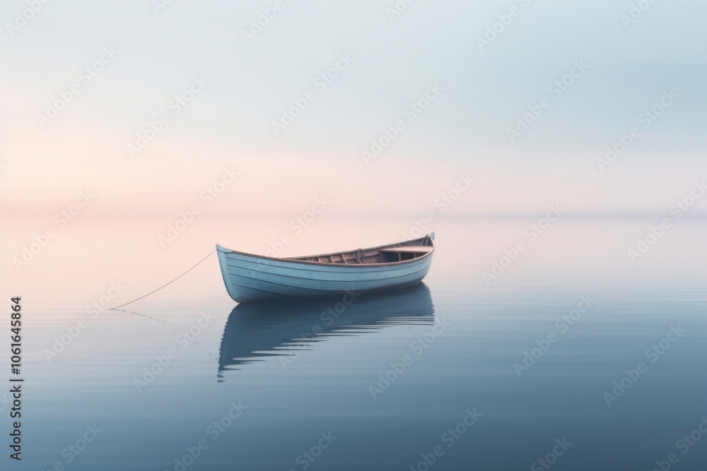 Calm water vehicle rowboat transportation. Calm water vehicle rowboat transportation.