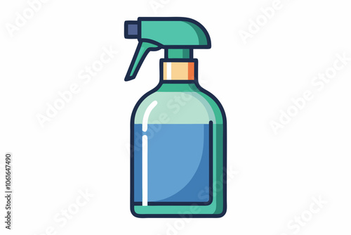  Beautiful spray bottle vector art illustration 