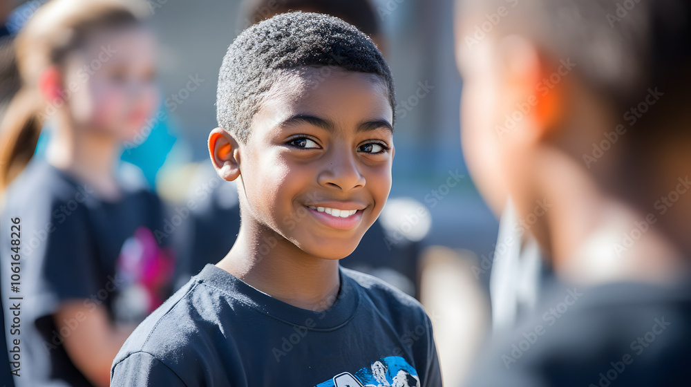 Fototapeta premium A volunteer initiative aimed at mentoring at-risk youth to reduce crime rates.