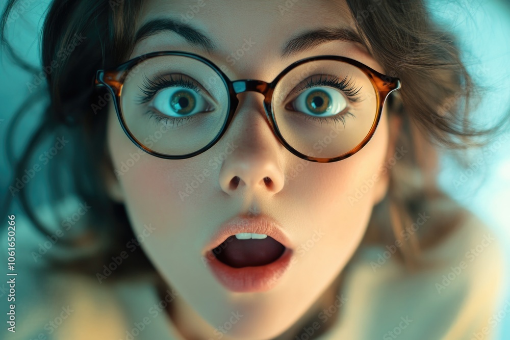 A close-up shot of a person wearing glasses, ideal for use in portraits, education or business settings A close-up shot of a person wearing glasses, ideal for use in portraits, education or business settings