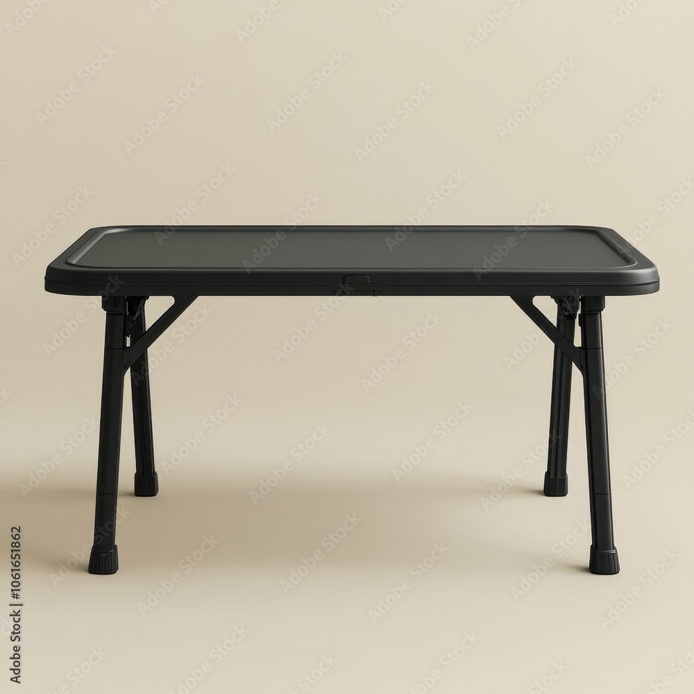 Modern Minimalist Black Metal Folding Laptop Desk or Side Table Modern Minimalist Black Metal Folding Laptop Desk or Side Table