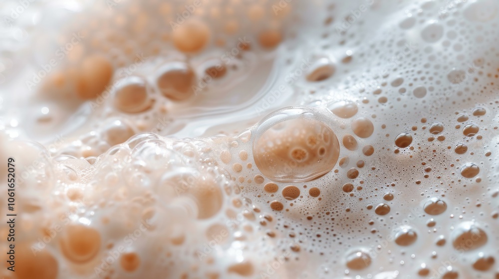 A delightful assemblage of coffee froth and bubbles offers a close-up glimpse into the rich textures and artistry of a creamy beverage. A delightful assemblage of coffee froth and bubbles offers a close-up glimpse into the rich textures and artistry of a creamy beverage.