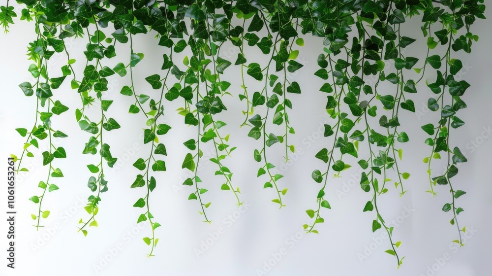 A decorative installation featuring a cluster of lush green plants suspended from the ceiling, perfect for event or home decor A decorative installation featuring a cluster of lush green plants suspended from the ceiling, perfect for event or home decor