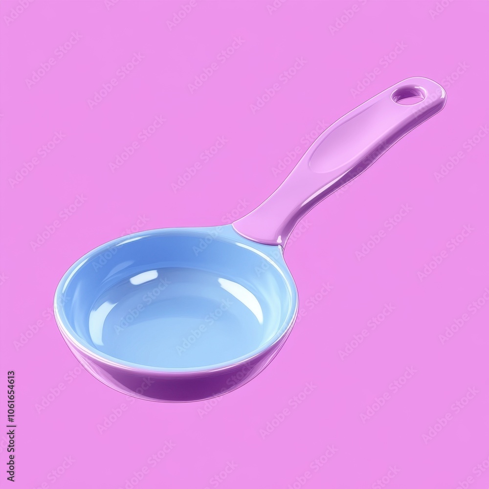 Pastel-Hued Kitchen Scoop on Vibrant Pink Background Pastel-Hued Kitchen Scoop on Vibrant Pink Background