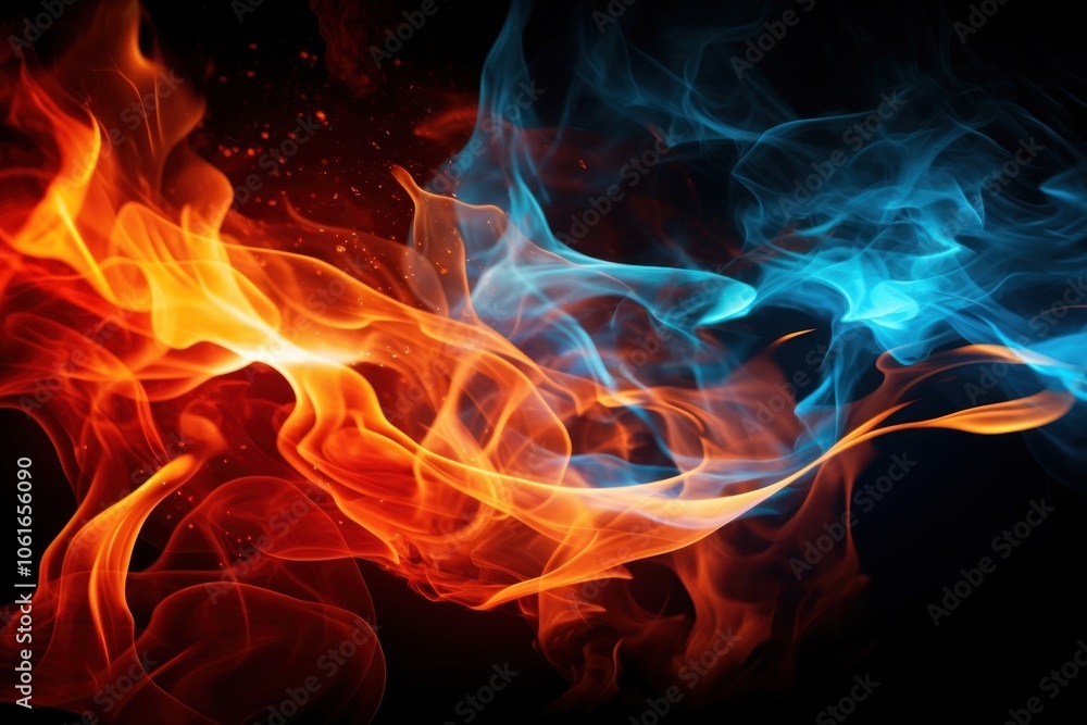 Fototapeta premium Fire backgrounds pattern light.