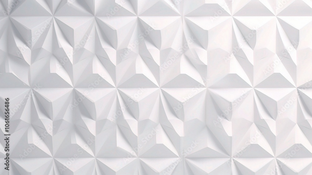 Geometric White Pattern with Soft Shadow Effects Geometric White Pattern with Soft Shadow Effects